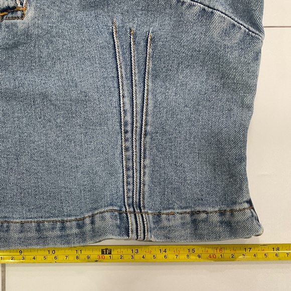 Newport News Jeanology Collection Juniors Denim Top Size 14 Vintage - Picture 6 of 10